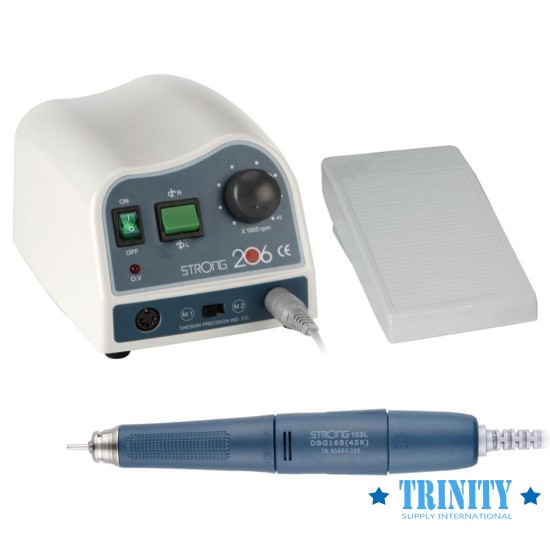 Saeshin Strong 206 Micromotor 45,000 RPM Complete SET (206/103L SET) by www.3nitysupply.com 